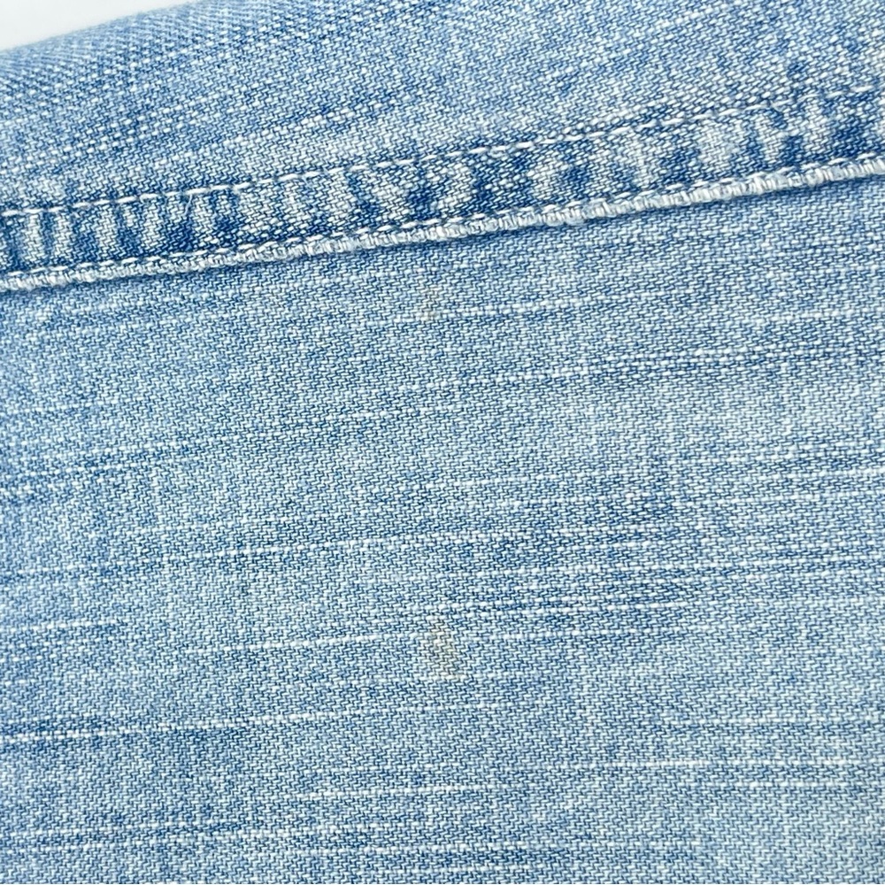 L.L. BEAN Vintage  Women's Denim Jean Skirt Classic Fit Flare Faded Blue Size 12 - Picture 10 of 10